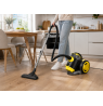 Brock BVC 8056 YT Cyclone Bagless Vacuum Cleaner 800W, Black/Yellow
