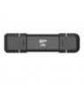 Silicon Power Portable External SSD | DS72 | 500 GB | USB Type-A/USB Type-C 3.2 Gen 2 | Black