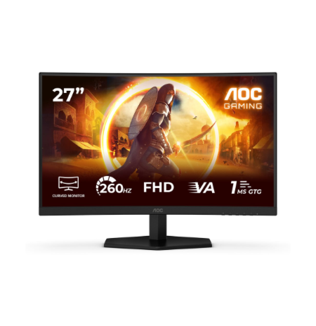 AOC C27G42ZE | 27 " | Fast VA | FHD | 16:9 | 260 Hz | 1 ms | 1920 x 1080 pixels | 300 cd