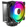 CPU cooler Rampage OCTAGONC50-BLACK LGA1700/AM5 1800RPM 120mm ARGB PWM fan