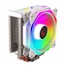 CPU cooler Rampage OCTAGONC50-WHITE LGA1700/AM5 1800RPM 120mm ARGB PWM fan