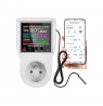 Thermostat with 230V socket, energy meter, WiFi Tuya