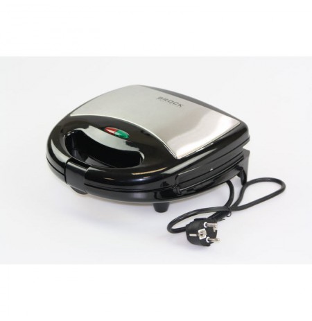 Brock SSM 2004 SS 3 in 1 Sandwich/Waffle Maker And Nutlet Makerl 750W, Black/Steel