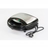 Brock SSM 2004 SS 3 in 1 Sandwich/Waffle Maker And Nutlet Makerl 750W, Black/Steel