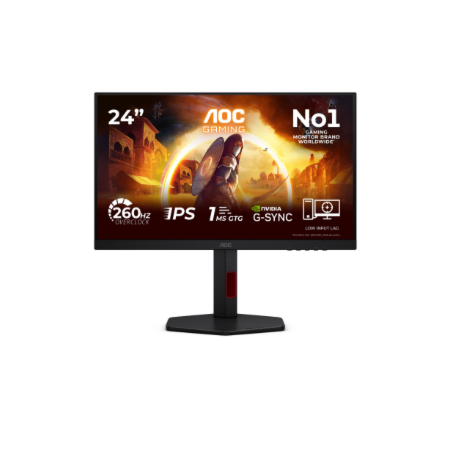 AOC 24G4ZR | 24 " | Fast IPS | FHD | 16:9 | 240 Hz | 1 ms | 1920 x 1080 pixels | 300 cd