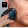 Taurus 3 Side Shave IPX7 Rotation shaver Trimmer Black, Blue