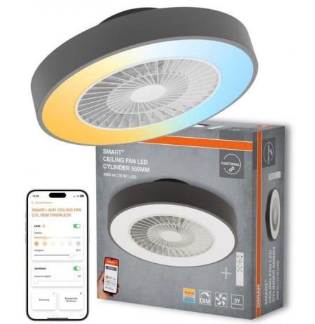 SMART WIFI CEILING FAN CYL REM 76W D550T
