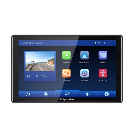 Multimedia station 9" Android Auto Apple CarPlay with DVR and reverse camera Kruger&Matz