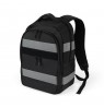 DICOTA Hi-Vis V2 backpack Rucksack Black Polyethylene terephthalate (PET), Thermoplastic polyurethane (TPU)