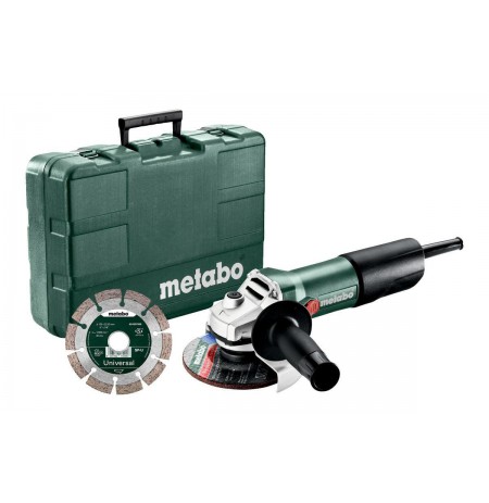 METABO ANGLE GRINDER 125 W 850-125 SET + DIAMOND DISC CASE