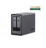 Ugreen NASync DXP2800 NAS System 2-Bay Compact Intel® N N100 8 GB DDR5 0 TB UGOS Pro Black