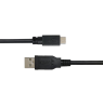 Kabelis DELTACO USB 2.0 Micro B, 2.4A, 3m, juodas / USB-303S-K / R00140010