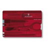 Victorinox V-0.71 00.T Taschenmesser Swiss Card, rot transparent
