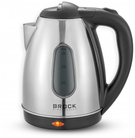 Brock WK 0601 SS Electricl Kettle 1,8L 1500W, Black/Steel