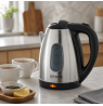 Brock WK 0601 SS Electricl Kettle 1,8L 1500W, Black/Steel