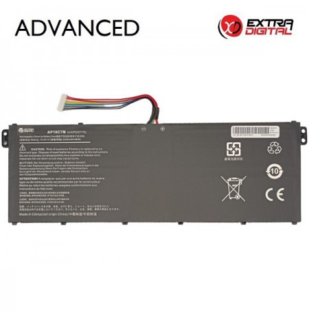 Nešiojamo kompiuterio baterija ACER AP18C7M, 3200mAh, Extra Digital Advanced