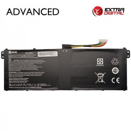 Nešiojamo kompiuterio baterija ACER AP16M5J, 4800mAh, Extra Digital Advanced