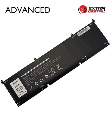 Nešiojamo kompiuterio baterija DELL 69KF2, 6000mAh, Extra Digital Advanced