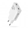 Charger GaN 2x USB-C Quick Charge 3.0 45W PD white