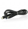 Car charger 1 X USB QC3.0 18W black + cable USB-C 1m