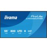 iiyama LH5566UHSB-B1AG Signage Display Digital signage flat panel 139.7 cm (55") LCD Wi-Fi 800 cd/m2 4K Ultra HD Black Built-in