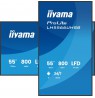 iiyama LH5566UHSB-B1AG Signage Display Digital signage flat panel 139.7 cm (55") LCD Wi-Fi 800 cd/m2 4K Ultra HD Black Built-in