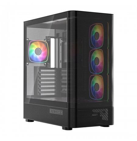 MODECOM Volcano Volcano AQ300 ARGB Midi Black