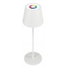 RealPower LED-RGB Tischlampe dimmbar mit Akku,weiss