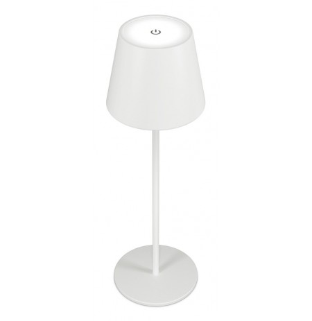 RealPower LED-Tischlampe dimmbar kalt/warm mit Akku,weiss