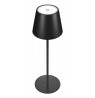 RealPower LED-Tischlampe dimmbar kalt/warm mit Akku, schwar