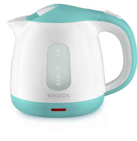 Brock WK 0716 AZ Electricl Kettle 1,0L 1100W, White/Mint