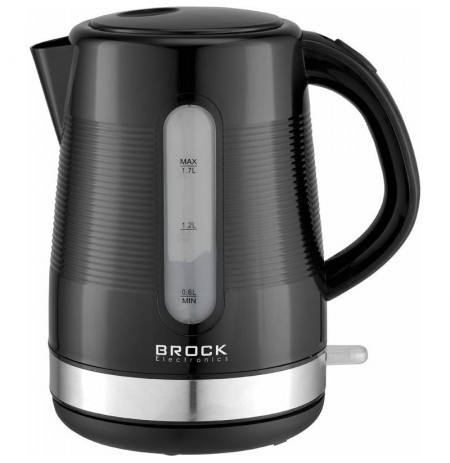 Brock WK 9904 BK Kettle With 360 Degree Base 1,7L 2200W Black/Steel