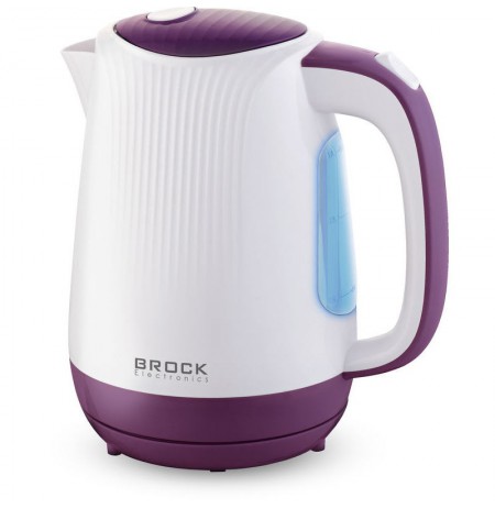 Brock WK 08 PR Electricl Kettle 1,7L 2000W, White/Purple