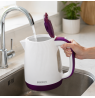 Brock WK 08 PR Electricl Kettle 1,7L 2000W, White/Purple