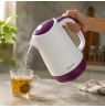 Brock WK 08 PR Electricl Kettle 1,7L 2000W, White/Purple