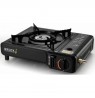 Brock PGS 001 BK Tourist Gas Stove, Enamel Surface, 2200W, Black