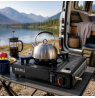 Brock PGS 001 BK Tourist Gas Stove, Enamel Surface, 2200W, Black