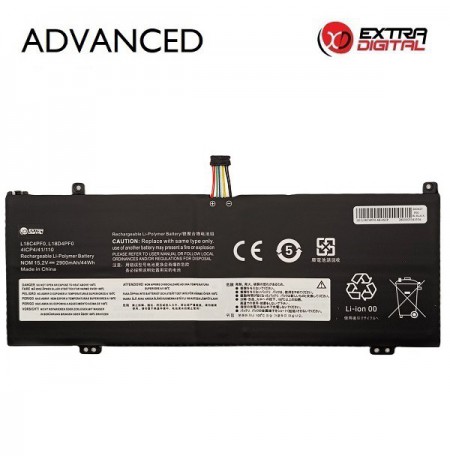 Nešiojamo kompiuterio baterija LENOVO L18C4PF0, L18D4PF0, 2900mAh, Extra Digital Advanced
