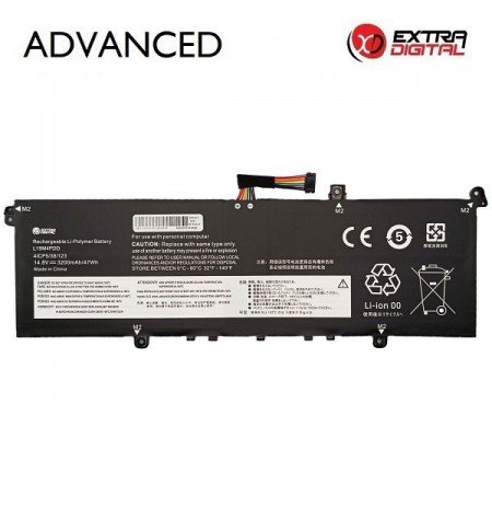 Nešiojamo kompiuterio baterija LENOVO L19M4PDD, 3200mAh, Extra Digital Advanced