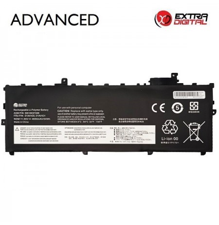 Nešiojamo kompiuterio baterija LENOVO 01AV430, 4650mAh, Extra Digital Advanced