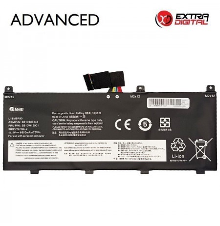 Nešiojamo kompiuterio baterija LENOVO L18M6P90, 6800mAh, Extra Digital Advanced