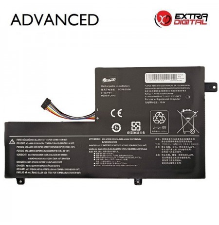 Nešiojamo kompiuterio baterija LENOVO L15L3PB1, 3600mAh, Extra Digital Advanced