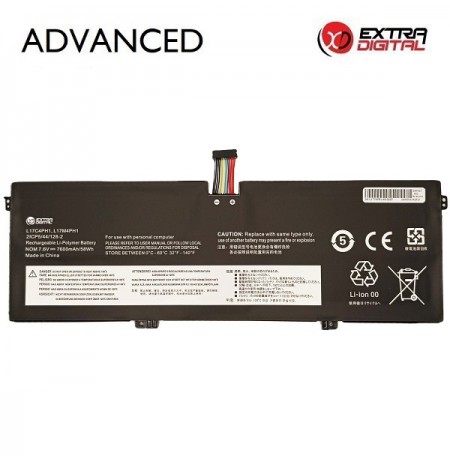 Nešiojamo kompiuterio baterija LENOVO L17C4PH1, 7600mAh, Extra Digital Advanced