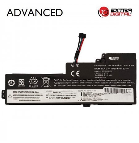 Nešiojamo kompiuterio baterija LENOVO 01AV421, 1950mAh, Extra Digital Advanced