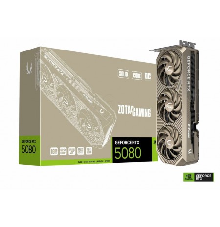 ZOTAC GAMING GeForce RTX 5080 SOLID Core OC 20th Anniversary Edition graphics card