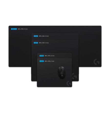 Logitech G840 XL Žaidimų pelės kilimėlis 900x400x3 mm, Juoda