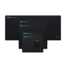 Logitech G840 XL Žaidimų pelės kilimėlis 900x400x3 mm, Juoda
