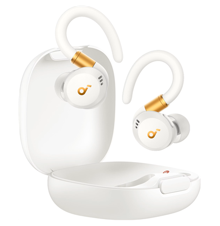 Anker Soundcore | Earbuds with Hook | Sport X20 | Bluetooth | ANC | White/Gold
