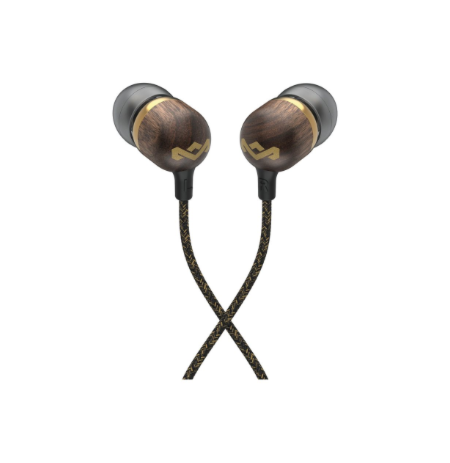 Marley Wired Earbuds | Smile Jamaica | Built-in microphone | USB Type-C | Brass