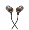 Marley Wired Earbuds | Smile Jamaica | Built-in microphone | USB Type-C | Brass